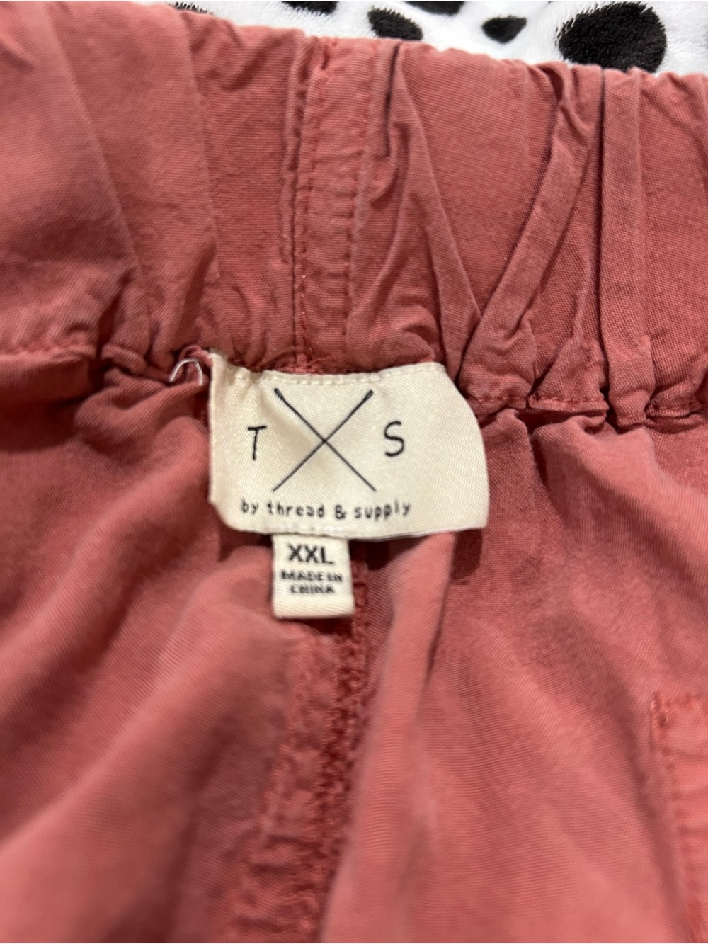 Thread & Supply Wide-Leg Drawstring Pants in Rust - Picture 2 of 4